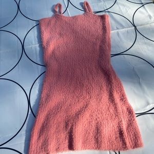 Pink art class dress and cardigan size- girls xl (14-16)